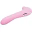 Вакуумный стимулятор с вибрацией Wooomy Smoooch Pink Clitoral Suction & Vibration 10х2 режимов - миниатюра 3