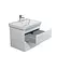 Тумба Мойдодир Unik 60-A Білий з умивальником Vivace 60 Білий - мініатюра 2