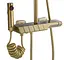 Душовя система Rea Rob з термостатом та виливом brushed gold REA-P6623, Золотий - мініатюра 6