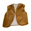 Дитячий маскарадний жилет коричневого кольору 35см - мініатюра 1