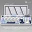Клавіатура ігрова бездротова Ajazz AF-BGY-98 Plus White-Blue 2.4G/Bluetooth/USB - мініатюра 9