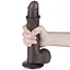 Фалоімітатор Sliding-Skin Dual Layer Dong 9 23 см (коричневий) - мініатюра 14