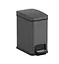 Відро для сміття Koer TC-010108-07 з плавним закриттям прямокутне 8 л графіт (KR5591)  - мініатюра 2