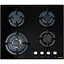 Варильна поверхня газова на склі Cata 60 см чавун CCI 6031 BK чорний - мініатюра 1