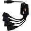 USB-хаб Lapara USB 2.0 4-ports (LA-UH803-A) Black - мініатюра 1