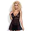 Эротический комплект Obsessive Imperia babydoll L/XL черный - миниатюра 1