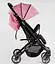 Коляска прогулянкова дитяча 65102 JOY Fabiana, колір рожевий, рама сталева, футкавер, підсклянник, телескопічна ручка (6989180360149) - мініатюра 3