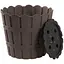 Горщик для квітів Violet House 1048 Bamboo Brown з дренажем 7 л (1048 BAMBOO BROWN 7 л.) - мініатюра 2
