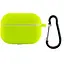 Силіконовий футляр New з карабіном для навушників Airpods Pro Салатовий / Neon green - миниатюра 1