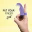 Вібратор на палець FeelzToys Magic Finger 10 см фіолетовий - мініатюра 4