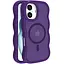 Чохол Epik TPU+PC Undine with MagSafe для Apple iPhone 16, 6.1 Purple - мініатюра 1