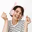 Навушники Hoco W36 Cat Ear рожевий - мініатюра 5
