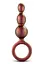 Анальная пробка Anal Adventures Matrix Beaded Loop Plug 14 см (оранжевый) - миниатюра 1