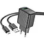 Комплект зарядного устройства Hoco CS21A Single port 1USB 18W 5V/3A 9V/2A Quick Charge 3.0 USB/ Micro-USB 1м Black - миниатюра 4