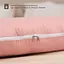 Подушка Sonex Basic Flex для беременных и отдыха П-образная антиаллергенная 135x68x25 розовая (SO102578) - миниатюра 6