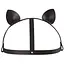 Маска кішечки Bijoux Indiscrets Maze - Cat Ears Headpiece Black, екошкіра - мініатюра 1