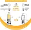 Світлодіодні лампи Auting 2W G4, 2W 3000K Теплі білі світлодіодні лампи Заміна лампи для 20W Halogen Bulus 12V AC/DC, кут променя - мініатюра 2