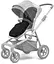 Теплый конверт-накидка Thule Footmuff City Midnight Black (TH 11000304) - миниатюра 2