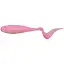 Силикон Jackall Rhythm Curly 5" Bubble Gum Pink/Pearl White (5 шт/уп) - миниатюра 1
