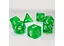 Набір кубиків Transparent 7 Dice Set - Green , 7 шт. (g7dtran05) - мініатюра 4