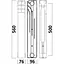 Радіатор біметалевий секційний Gallardo BIHOT 500/96 (16276) - мініатюра 3