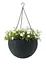 Горщик для рослин Keter Rattan Hanging Sphere з ланцюжками підвісний антрацит 8.6 л - мініатюра 4