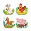 Дитячий пазл 4 в 1 "Baby puzzle. Сільські тварини" DoDo Toys 300686 набір 4 в 1 - мініатюра 3