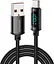 Кабель ESSAGER Enjoy LED Digital Display USB Charging Cable 7 A USB A to Type C 1 м Black (EXCT-XA01-P) - мініатюра 1