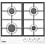 Варочная поверхность газовая Hansa 59 см чугун белая - миниатюра 1
