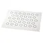 Коврик силиконовый с разметкой шаблон для макарон 30 × 40 см Белый 88289 - миниатюра 1
