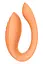 Вібратор Dreamtoys Glam Couples Vibrator 8.5 см помаранчевий - мініатюра 2