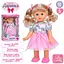 Дитяча інтерактивна лялька "Даринка" M 5809IUA 33 см, музика, ходить, реагує на звуки - мініатюра 2