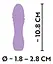 Вібратор Cuties Mini Vibrator 10.8 см фіолетовий - мініатюра 6