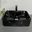Умивальник VBI Forli black marmo glossy накладний VBI-011107, Чорний - мініатюра 5