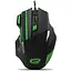 Миша Esperanza MX201 Wolf чорний/зелений USB оптична 800-2400 dpi 7 кнопок зелене підсвічування 1.5 м (EGM201G) - мініатюра 1