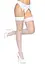 Панчохи Leg Avenue Backseam Thigh Highs White One size - мініатюра 4