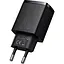 Зарядний пристрій Baseus Compact Quick Charger 20W QC+ PD (1Type-C + 1USB) black (CCXJ-B01) - мініатюра 2