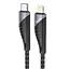 Дата кабель Hoco U95 Freeway 4in1 USB/Type-C to Type-C/Lightning 60W (1.2m) Black - мініатюра 1