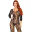Бодистокинг Leg Avenue Swirl Lace Bodystocking One size Black ажурная ткань доступ - миниатюра 1