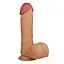 Великий фалоімітатор LoveToy Legendary King Sized Realistic 25.5 см тілесний - мініатюра 3