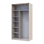 Шафа купе Doros Сіті Лайт Кашемір 1 ДСП / 1 дзеркало 120х60х225 (80736335) - мініатюра 5