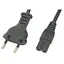 Кабель живлення 1.5 м, C7 для аудіо-відео техніки - мініатюра 1