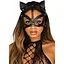 Маска кошки из экокожи Leg Avenue Vegan LeaTher studded cat mask Black - миниатюра 1