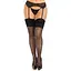 Чулки Leg Avenue Wide Top RhinestOne Sheer Stockings Black One Size - миниатюра 1