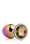 Анальна пробка з кристалом Gleaming Love Multicolour Plug 9.5 см (райдужний) - мініатюра 4