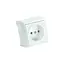Розетка одинарна без заземлення Vera біла - мініатюра 1