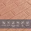 3D панель самоклеящийся кирпич Пудра 700х770х5мм SW-00001801 - миниатюра 4