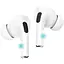 Бездротові навушники Hoco EW04 Plus, TWS Bluetooth 5.1, з мікрофоном, вакуумні, білі - мініатюра 1