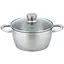 Кастрюля Ardesto Gemini Lucca со стеклянной крышкой 4.2 л нержавеющая сталь (AR4342LC) - миниатюра 1