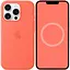 Чохол Silicone case (AAA) with Magsafe and Animation для Apple iPhone 16 Pro (6.3) Tangerine - мініатюра 1